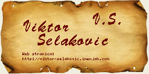 Viktor Selaković vizit kartica